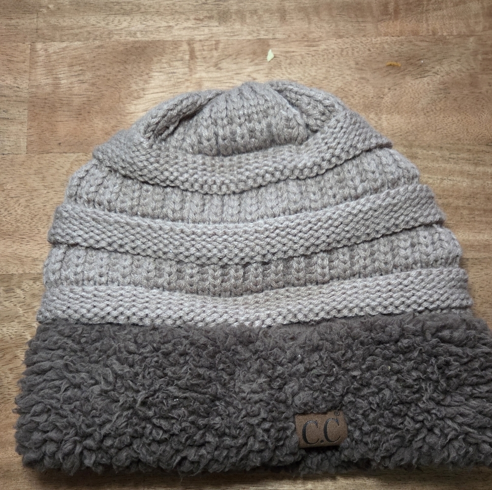 C. C. Girlie Girl Knit and Fleece Beanie